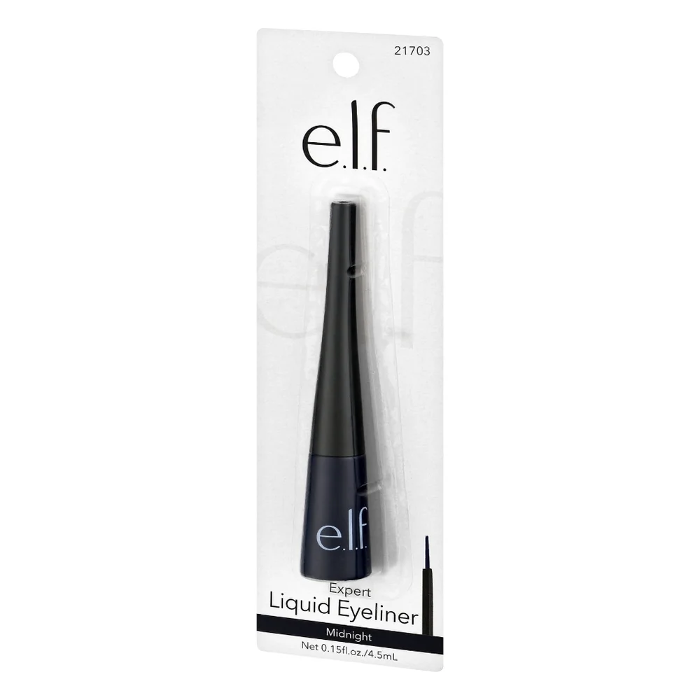 3 x elf Expert Liquid Liner, Midnight, 0.14 fl oz